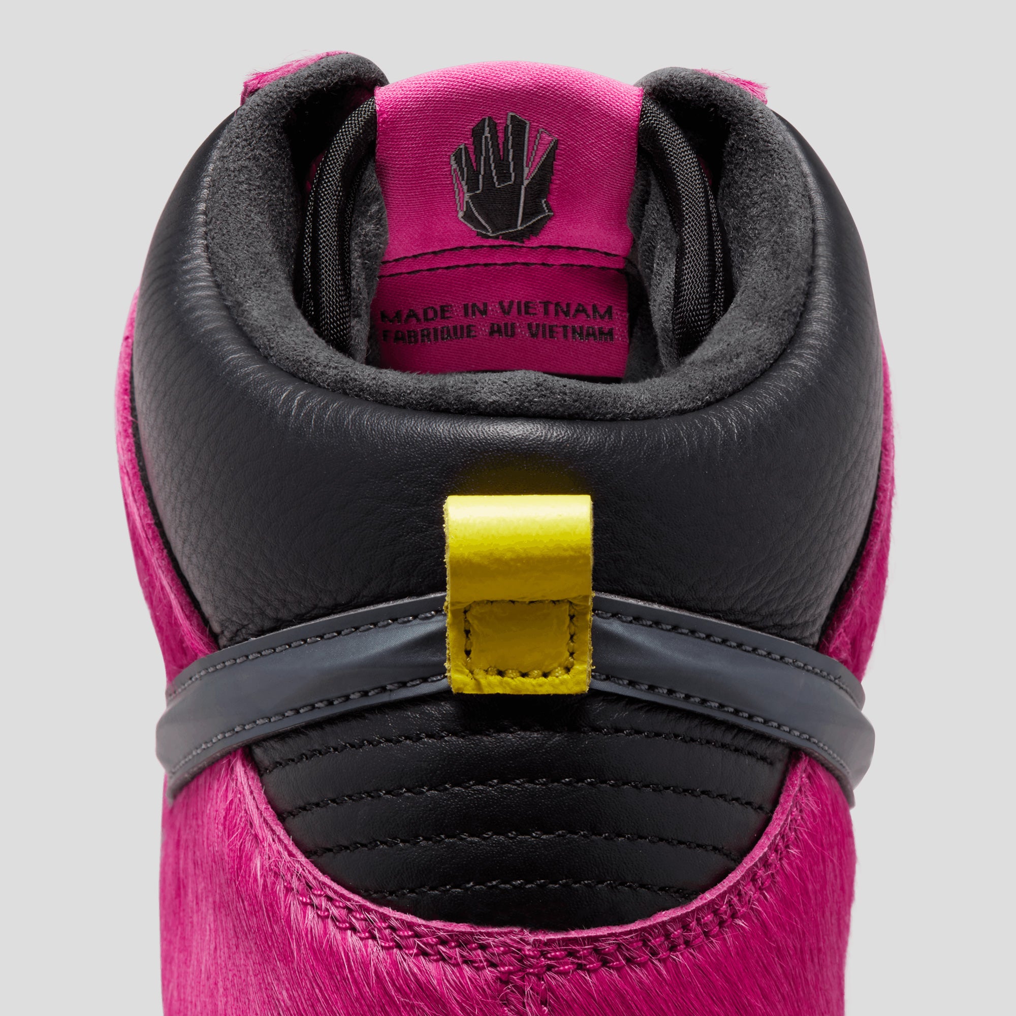 Shop Nike SB x Run The Jewels Dunk High Shoes (active pink black) online